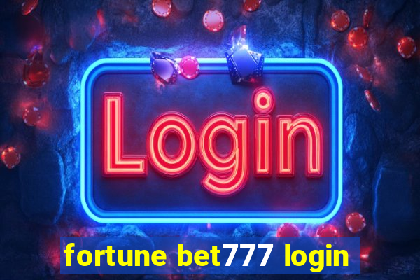 fortune bet777 login