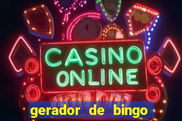 gerador de bingo de palavras