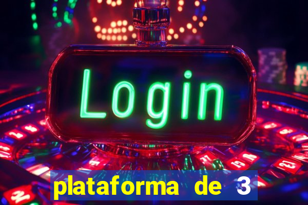 plataforma de 3 reais jogo