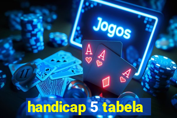 handicap 5 tabela