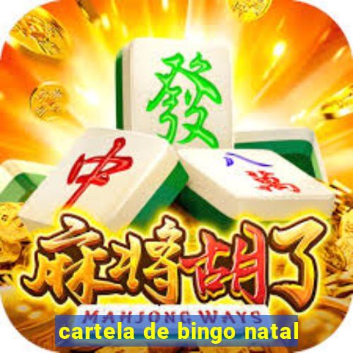 cartela de bingo natal