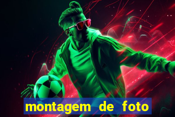 montagem de foto com simbolo do flamengo