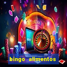 bingo alimentos para imprimir