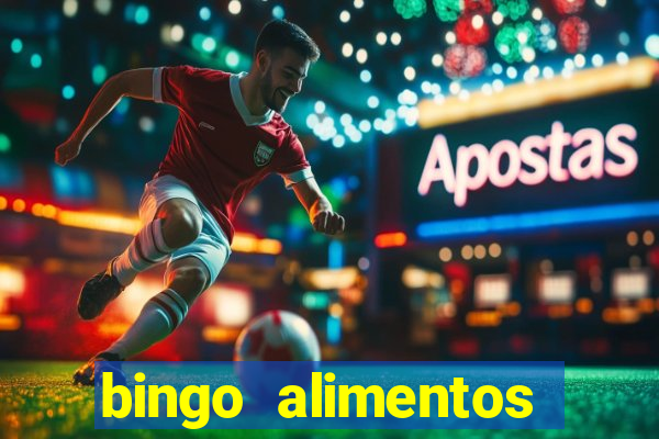 bingo alimentos para imprimir