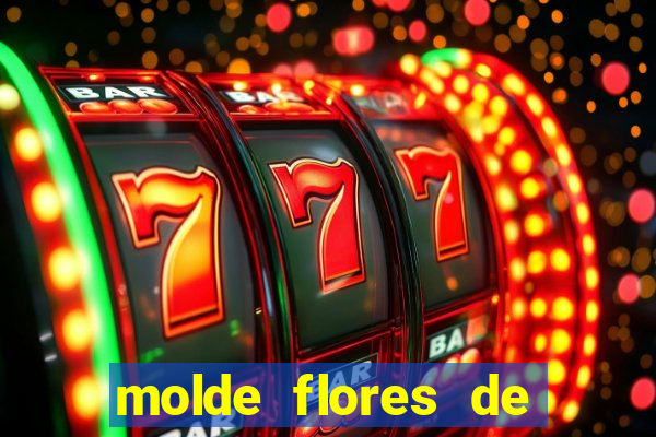 molde flores de papel para imprimir