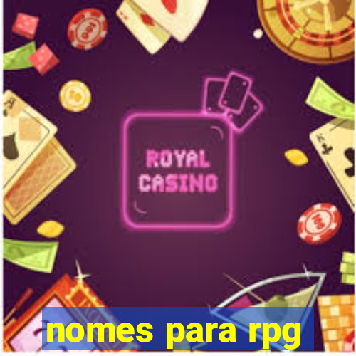 nomes para rpg