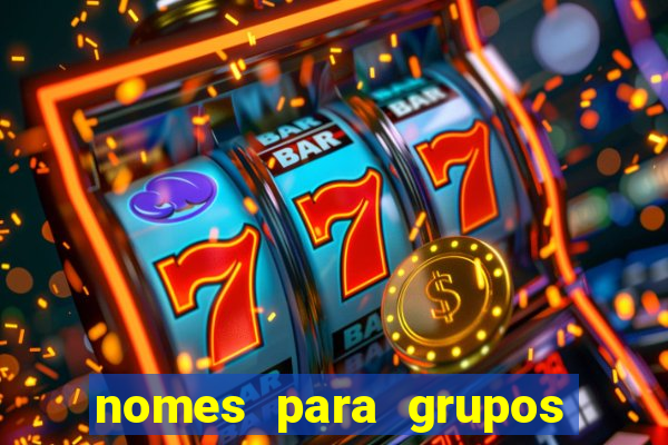 nomes para grupos de loteria no zap