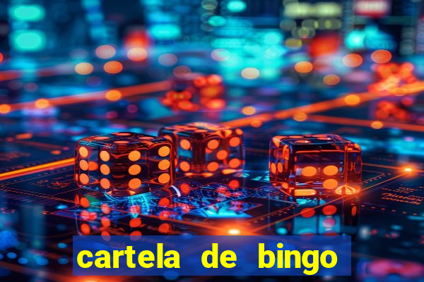 cartela de bingo cha de bebe