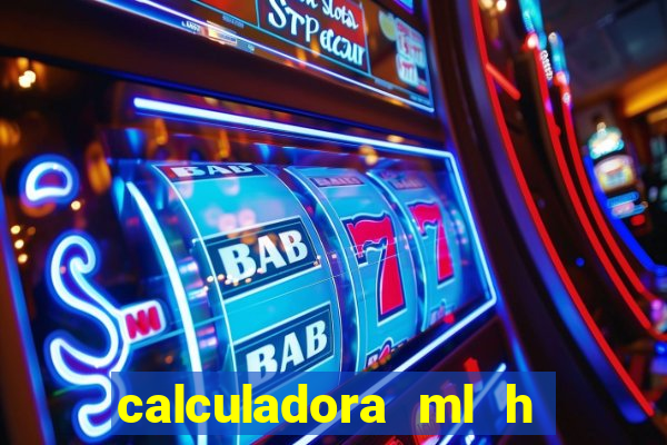 calculadora ml h para mcg kg min