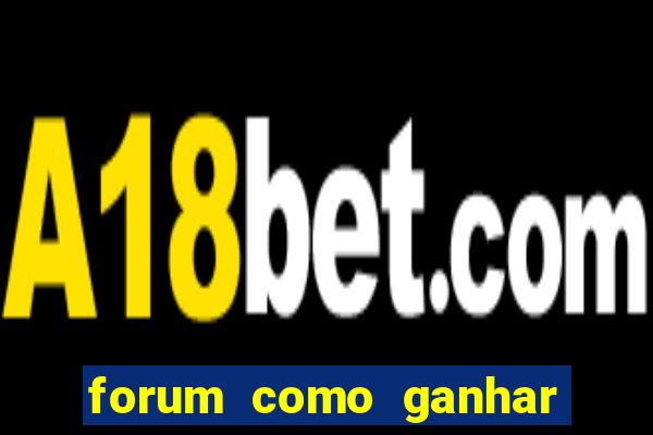 forum como ganhar na loteria