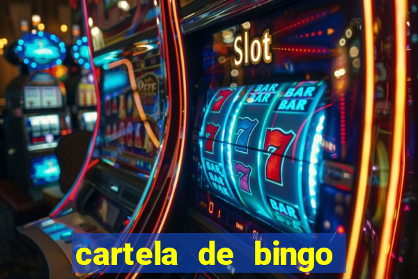 cartela de bingo cha de bebe