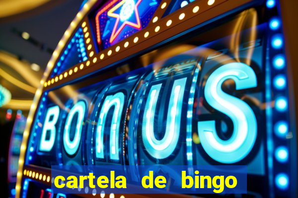cartela de bingo cha de panela