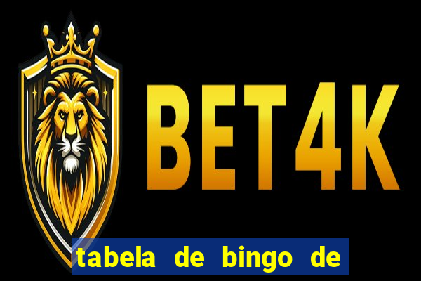 tabela de bingo de 1 a 100